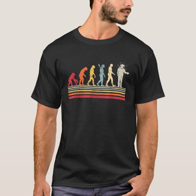 Mann Vintage Retro Lustiger Imker Evolution T-Shirt (Vorderseite)