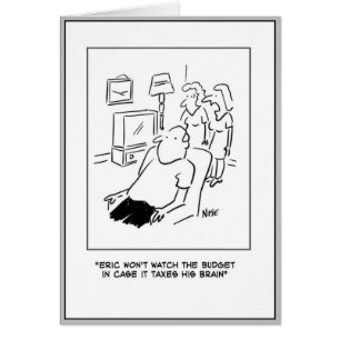 Mann wird Budget im TV-Cartoon nicht schauen.