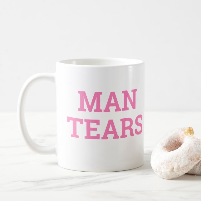 MANN ZERREISST TASSE (Mit Donut)
