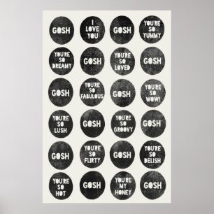 Mann zitiert Liebe Plakat