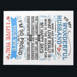 Mann zu meinem wunderbaren Ehemann Notizblock<br><div class="desc">Mann zu meinem wunderbaren Ehemann</div>