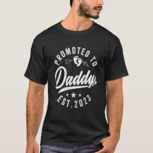Mann zum Papa befördert 2023 Schwangerschaft bekan T-Shirt