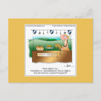 MANNA-PRENEUR Cartoon Postcard bis April McCallum Postkarte
