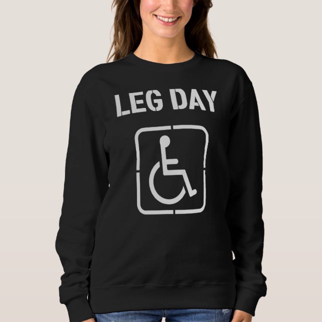 Männchen Day Handicap Workout und Fitness Sweatshirt (Vorderseite)