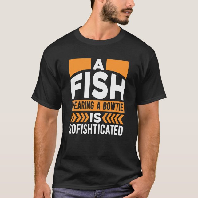 Männchen Fische, die einen Schlips tragen, sind we T-Shirt (Vorderseite)