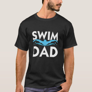 Männchen Funny Schwimmen Grafik für Väter und Männ T-Shirt