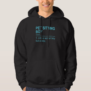Männchen Haustiere sitzen Junge wie ein normaler J Hoodie