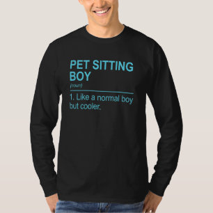 Männchen Haustiere sitzen Junge wie ein normaler J T-Shirt