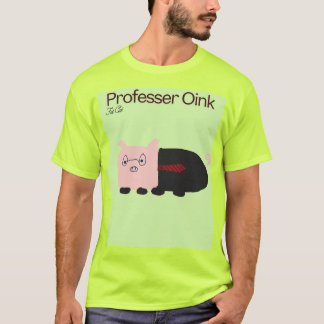 Männchen Katze Professorin Schwein Shirt. T-Shirt