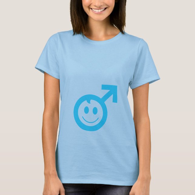 Männchen-Kindersymbol T-Shirt (Vorderseite)