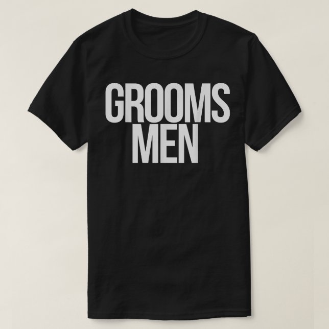 Männchen Mensa für Hochzeit oder Bachelor Party T-Shirt (Design vorne)