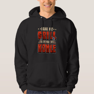 Männchen mit Grill aussehende Frau mit Kohle G Hoodie