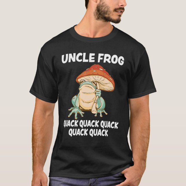 Männchen Oncle Frog Animal Pub Liebe Amphibien Toa T-Shirt (Vorderseite)