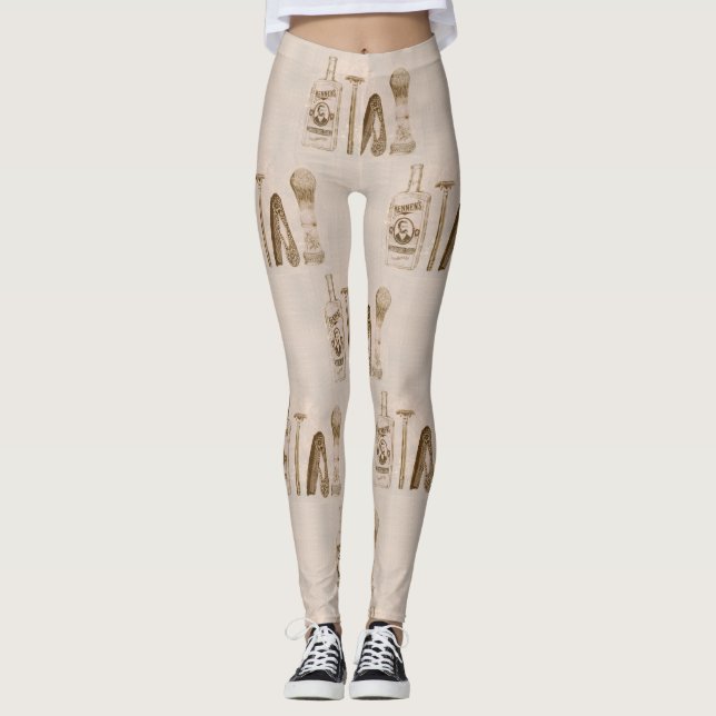 Männchen rasieren Leggings (Vorderseite)