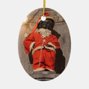 Mannekin Pis Christmastime Keramik Ornament