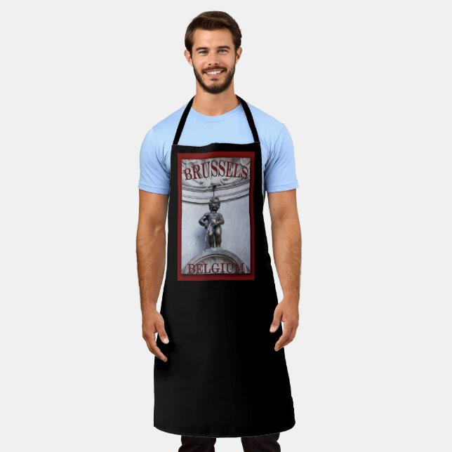 Mannekin Pis in Brussels Schürze (Getragen)