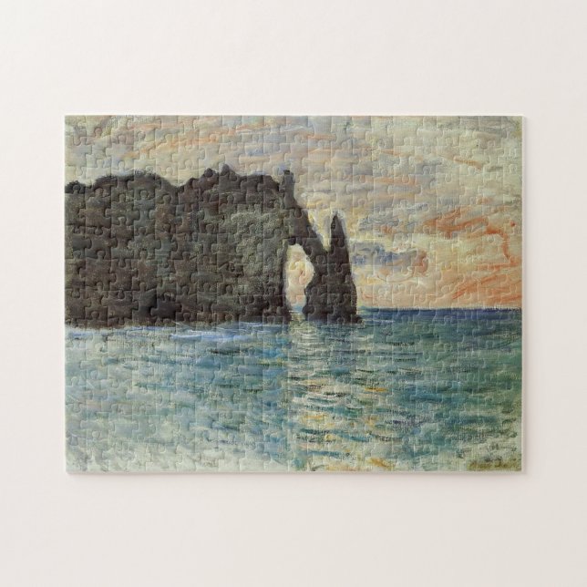 Manneport, Cliff É Tretat Monet Fine Art Puzzle (Horizontal)
