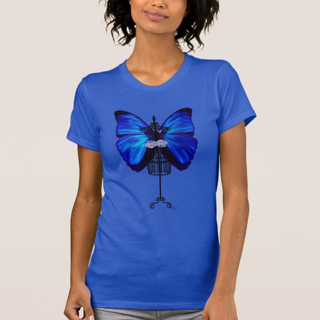 Mannequin Blue Butterfly T-Shirt (Vorderseite)