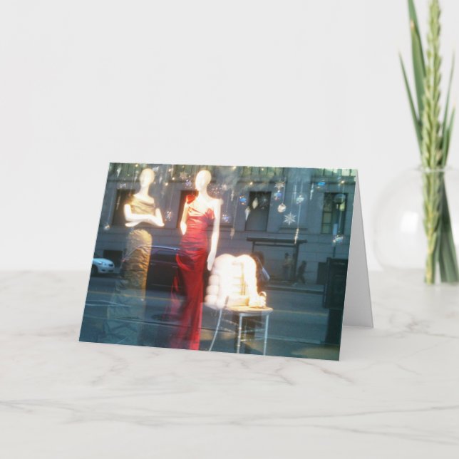 ** MANNEQUIN CHRISTMAS** PARTY GALS FEIERTAGSKARTE (Vorderseite)