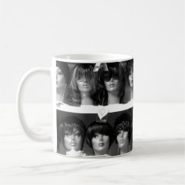 Mannequin Heads in Schwarz und Weiß Kaffeetasse