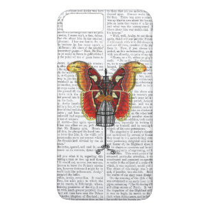 Mannequin-roter und gelber Schmetterling Case-Mate iPhone Hülle