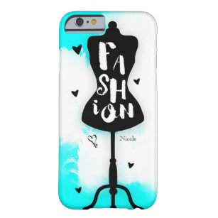 Mannequin Stand FASHION Aqua & White mit Herz Barely There iPhone 6 Hülle