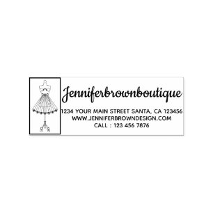 Mannequin Tailor Nähkleid Gummistempel