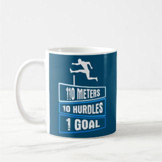 Männer 110 Meter 10 Hurdles 1 Ziel 110 Meter Kaffeetasse