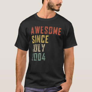 Männer 18 Jahre Phantastisch seit Juli 2004 18st B T-Shirt