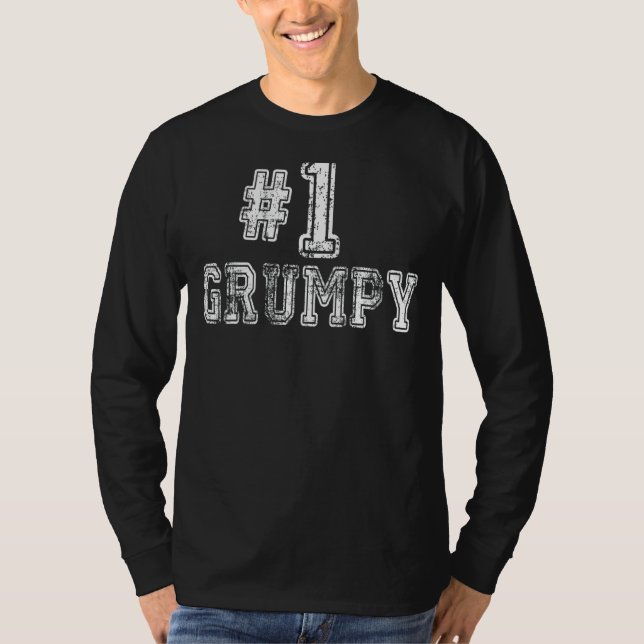 Männer 1 Grumpy Nummer Eins Liebe Priester Vater' T-Shirt (Vorderseite)
