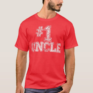 Männer 1 Onkel    Zahl Ein Vatertag Geschenk T-Shi T-Shirt