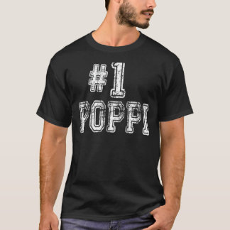 Männer 1 Poppi Nummer Eins Familie Liebe Pride Vat T-Shirt