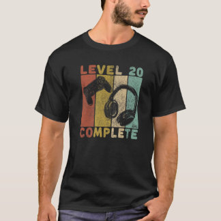 Männer 20. Geburtstag Männer Spiele T Stufe 20 abg T-Shirt