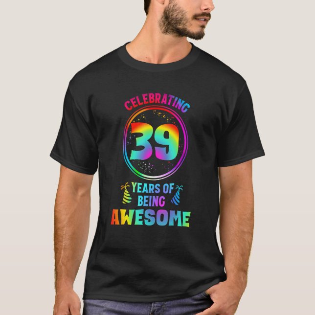 Männer 39 Jahre Phantastisch 39 Jahre alt 39. B T-Shirt (Vorderseite)