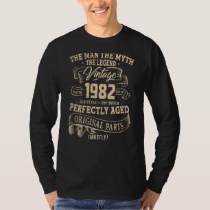 Männer 40 Jahre Vintag 1982 40. Geburtstag T-Shirt