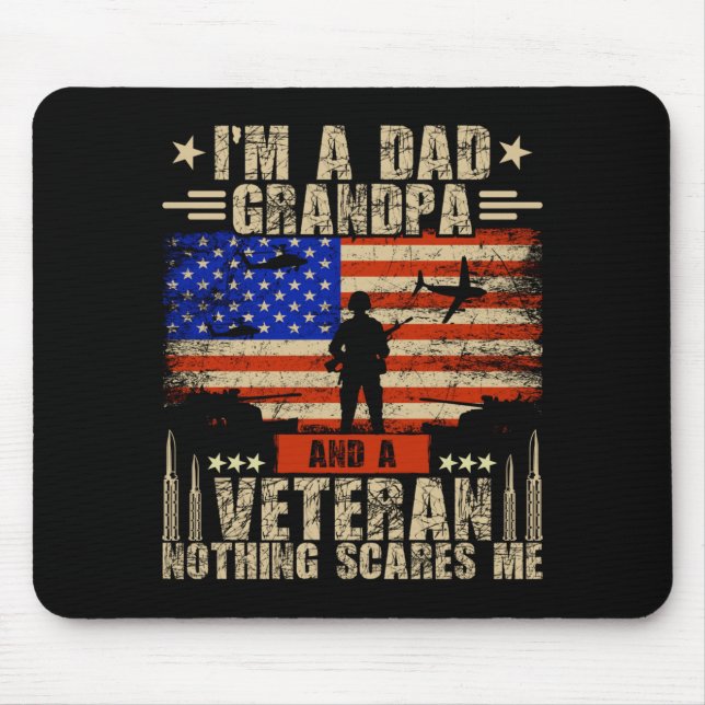 Männer 4. Juli _ USA-Flagge _ Ein Vater, Opa und e Mousepad (Vorne)