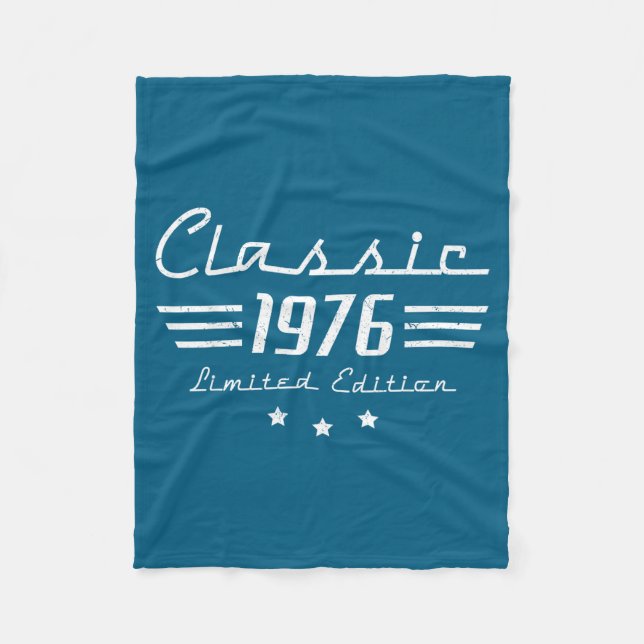 Männer 50 Alte Vintage-Klassiker Auto Fleecedecke (Vorderseite)