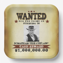 Männer 50. Geburtstag Cowboy Gewollt Poster Pappteller