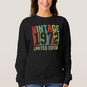 Männer 50. Tag 1972 Geburtstag Vintag 50 Geburtsta Sweatshirt