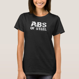 Männer abs von Steel Gym Fitness Workout Bodybuild T-Shirt