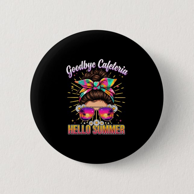 Männer Abschied Cafeteria Hallo Sommer Mittagessen Button (Vorderseite)