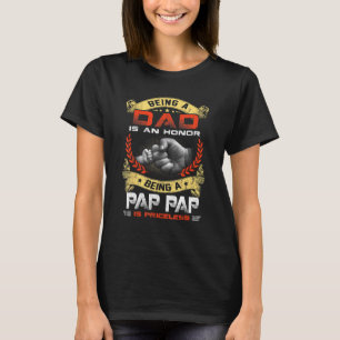 Männer als Vater und Ehre als Pap Pap ist Preis T-Shirt
