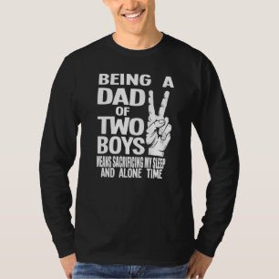 Männer als Vater von zwei Jungen bedeutet Vater 1 T-Shirt