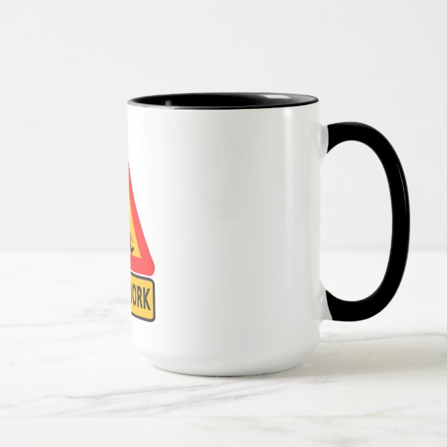 Männer am Arbeitsplatz Funny Coffee Tasse (Rechts)
