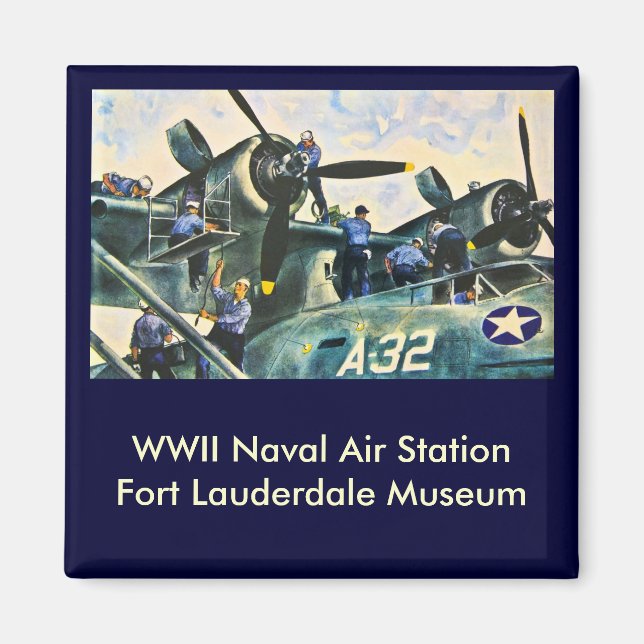 Männer am Arbeitsplatz Magnet (Vorne)