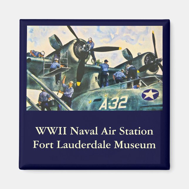 Männer am Arbeitsplatz Magnet (Vorne)