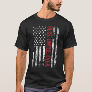 Männer am besten Onkel je amerikanische Flagge Män T-Shirt