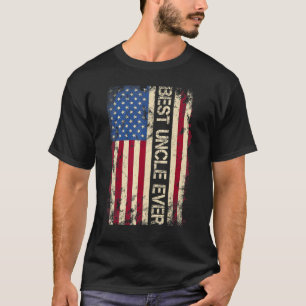 Männer am besten Onkel je US-amerikanische Flagge T-Shirt