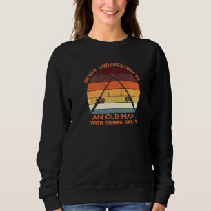 Männer Angel-Opa Fischer Fischermann Papa 3 Sweatshirt