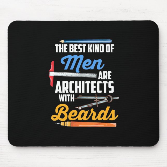 Männer Architekten mit Bärten Mousepad (Vorne)